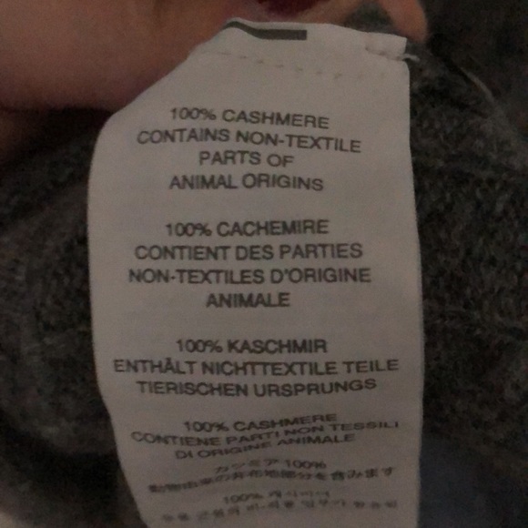 J.Crew Cable-knit cashmere crewneck sweater with shoulder buttons Grey XXS - Picture 6 of 7